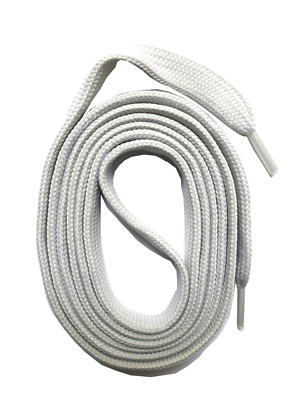 SNORS SCHNÜRSENKEL flach HELLGRAU 60-180cm lang 2 Breiten Polyester Schuhband 