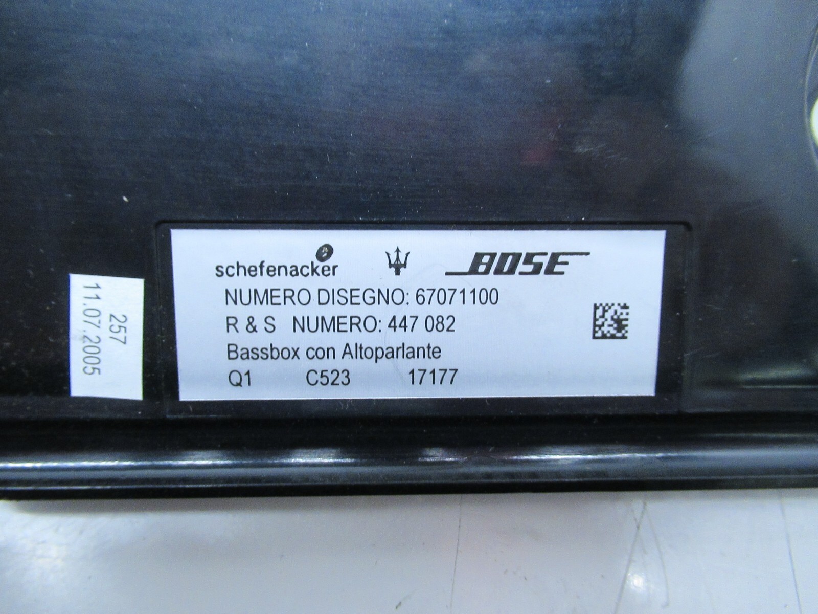 04-08 MASERATI QUATTROPORTE SUBWOOFER BASS SPEAKER BOSE OEM
