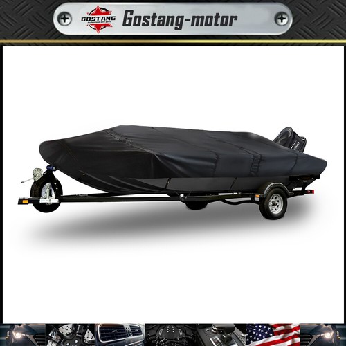 New Jon Boat Cover 14ft - Water Proof Heavy Duty Trailerable Jon Boat Cover US