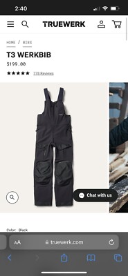 Men s  Truwerk T3 Workbib Medium