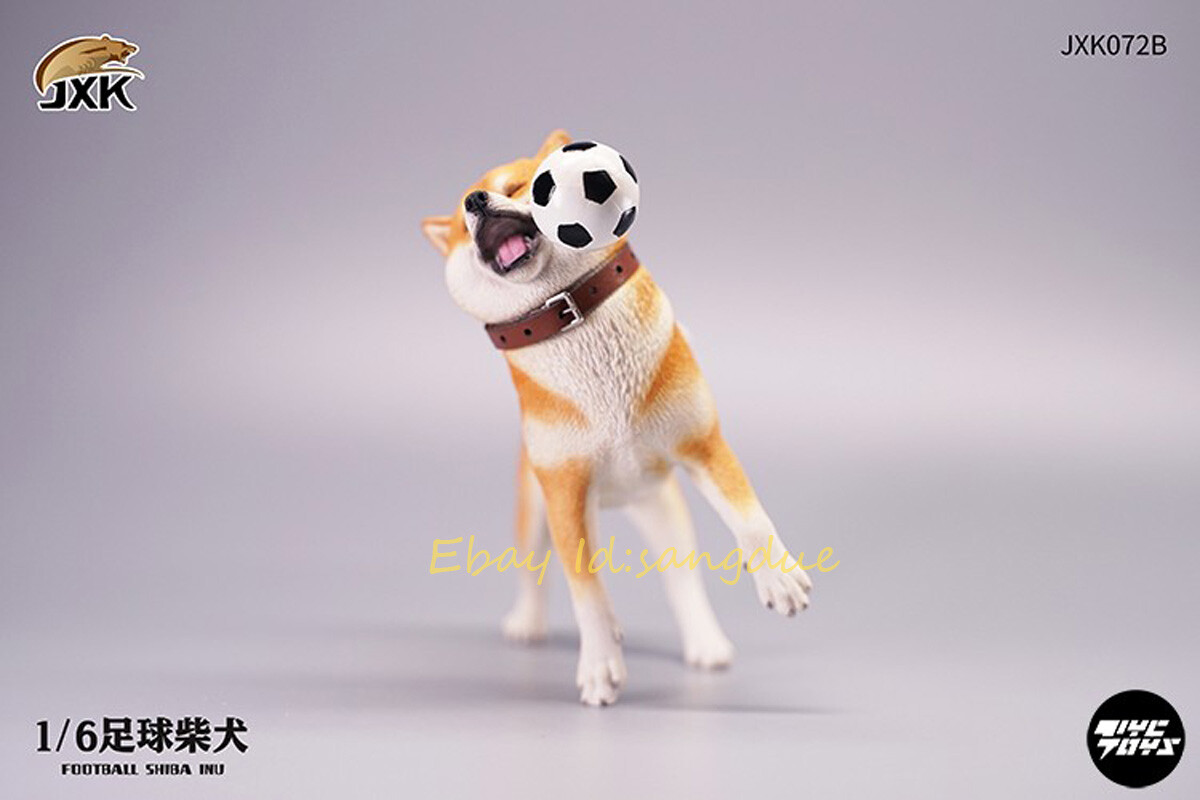 Shiba Inu JXK 1/6 FOOTBALL Dog Collection Cute Dog Model