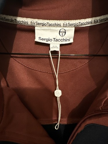 Port / Navy Sergio Tacchini Damarindo Track Top Jacket Zip 3XL NWOT Red - Picture 7 of 8
