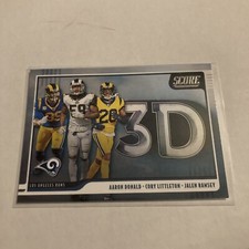 2020 Score 3D Aaron Donald / Cory Littleton / Jalen Ramsey Rams