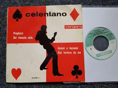 7'' EP Single Vinyl Adriano Celentano - Preghero SPAIN