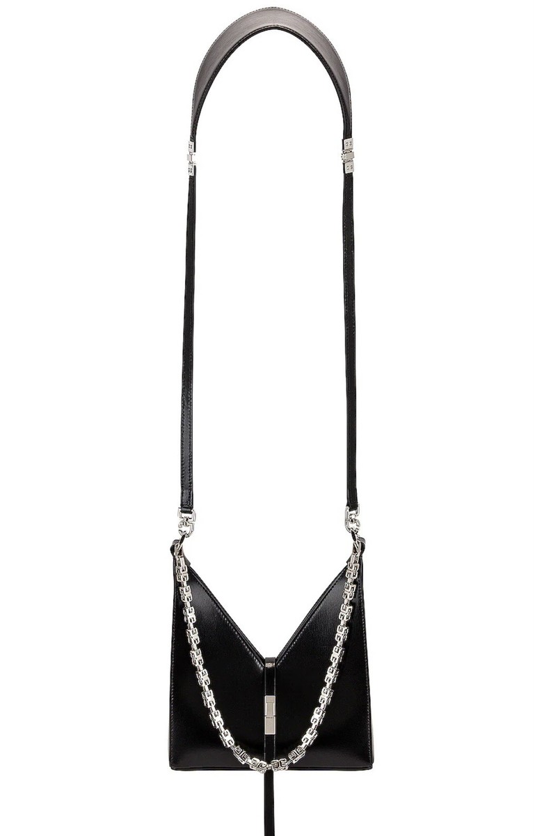 Auth GIVENCHY Cut Out Mini Leather Cross Bag Purse | eBay