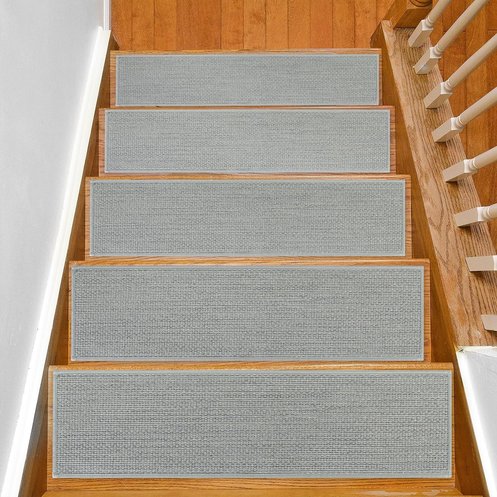 Non Slip Stair Treads for Wooden Steps Indoor 10x30 Inch 12 Pack Extra Wide