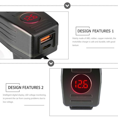 Motorcycle Fast Charge Motorbike Accessories Phone Charger Dual Ports - 第 8/12 張圖片