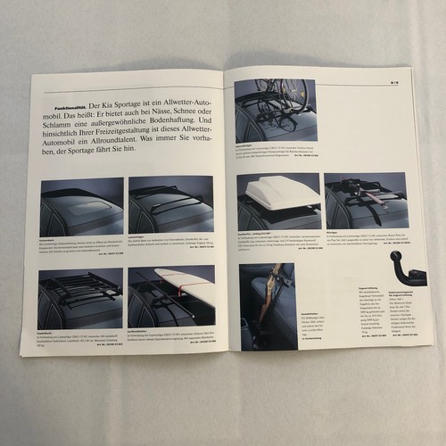 Kia Sportage Sales Brochure Catalog 1994 1995 GERMAN Market - Picture 5 of 9