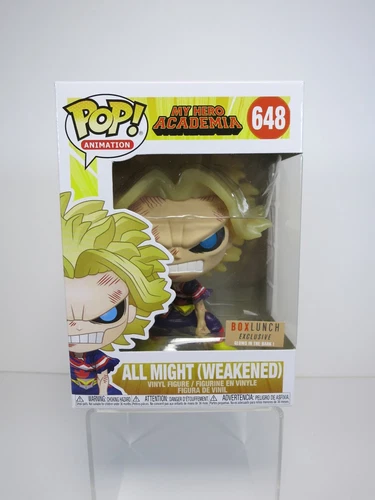 Funko Pop! Animation My Hero Academia #648 ALL MIGHT WEAKENED Glow Box Lunch