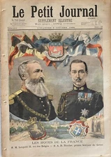 SMALL NEWSPAPER 1895 N° 255 LES HOTES DE LA FRANCE SAR NICOLAS DE GRECE - MACARD