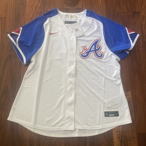Nike MLB Atlanta Braves City Connect Women's Jersey XXL Hank Aaron New W/ Tags