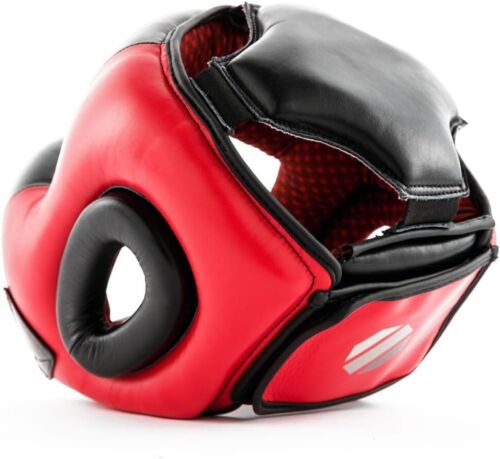 UFC PRO Full Face Head Gear-RD/BK sz XL - Picture 3 of 9