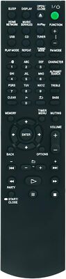 RM-AMU139 Replaced Remote Control for Sony AV System CMT-G2BNiP HCD-G2NiP