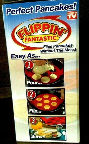 FLIPPIN' FANTASTIC FLAPJACK PERFECT PANCAKE PAN EASYCOOK ACCESSORY AS SEEN ON TV - Picture 6 of 9