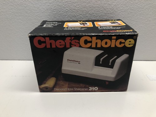 Vintage Chef's Choice Diamond Hone Knife Sharpener Model 310 TESTED In Box - USA - Picture 7 of 9
