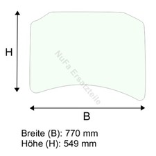 Dachscheibe grün für Linde E20 E25 E30 BR 336 Gabelstapler, Stapler (3364379002)
