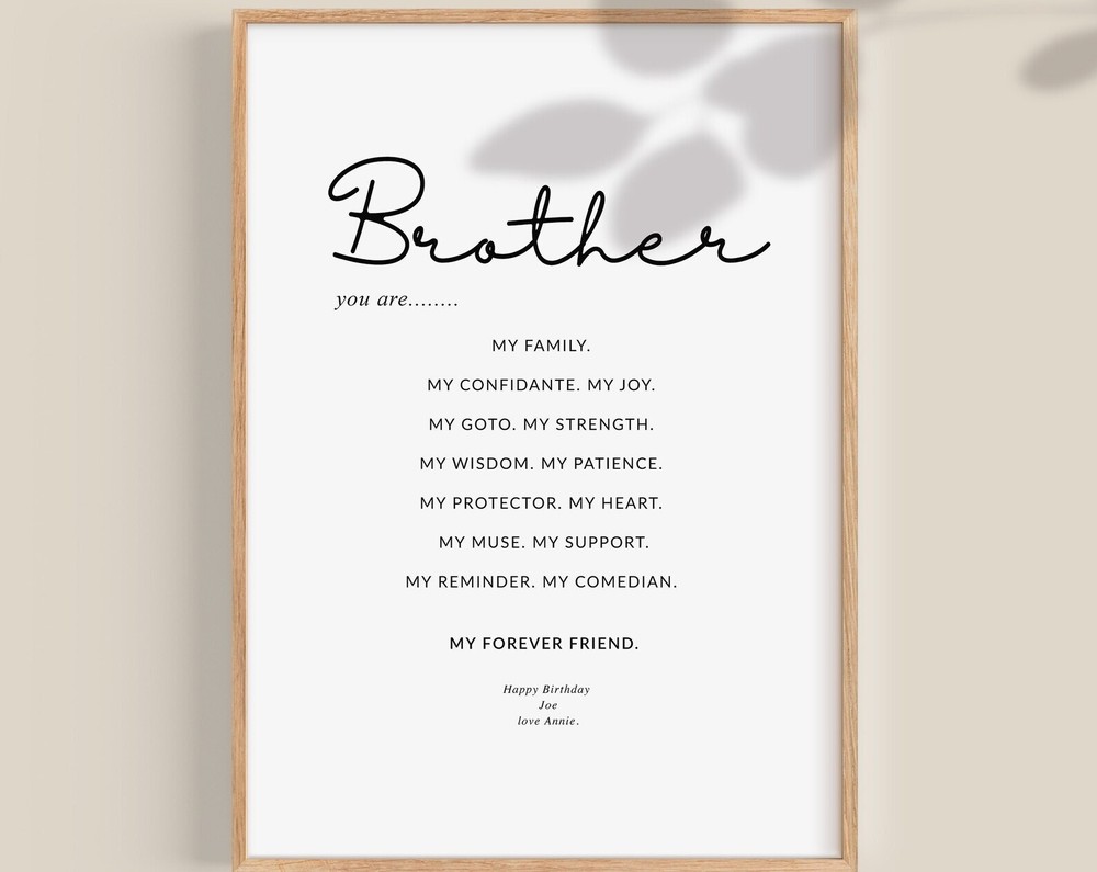 Brother Definition Print Brother Gift Gift For Brother Brother Gifts Big Brother Definition Print Brother Gift Gift For Brother Brother Gifts Big