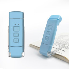 Book Light for Reading in Bed, USB Rechargeable Clip-On Bookmark Light, 3 Color