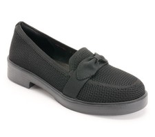 Skechers Cleo Recycled Washable Vegan Knit Loafers Taylor Black 6/M New