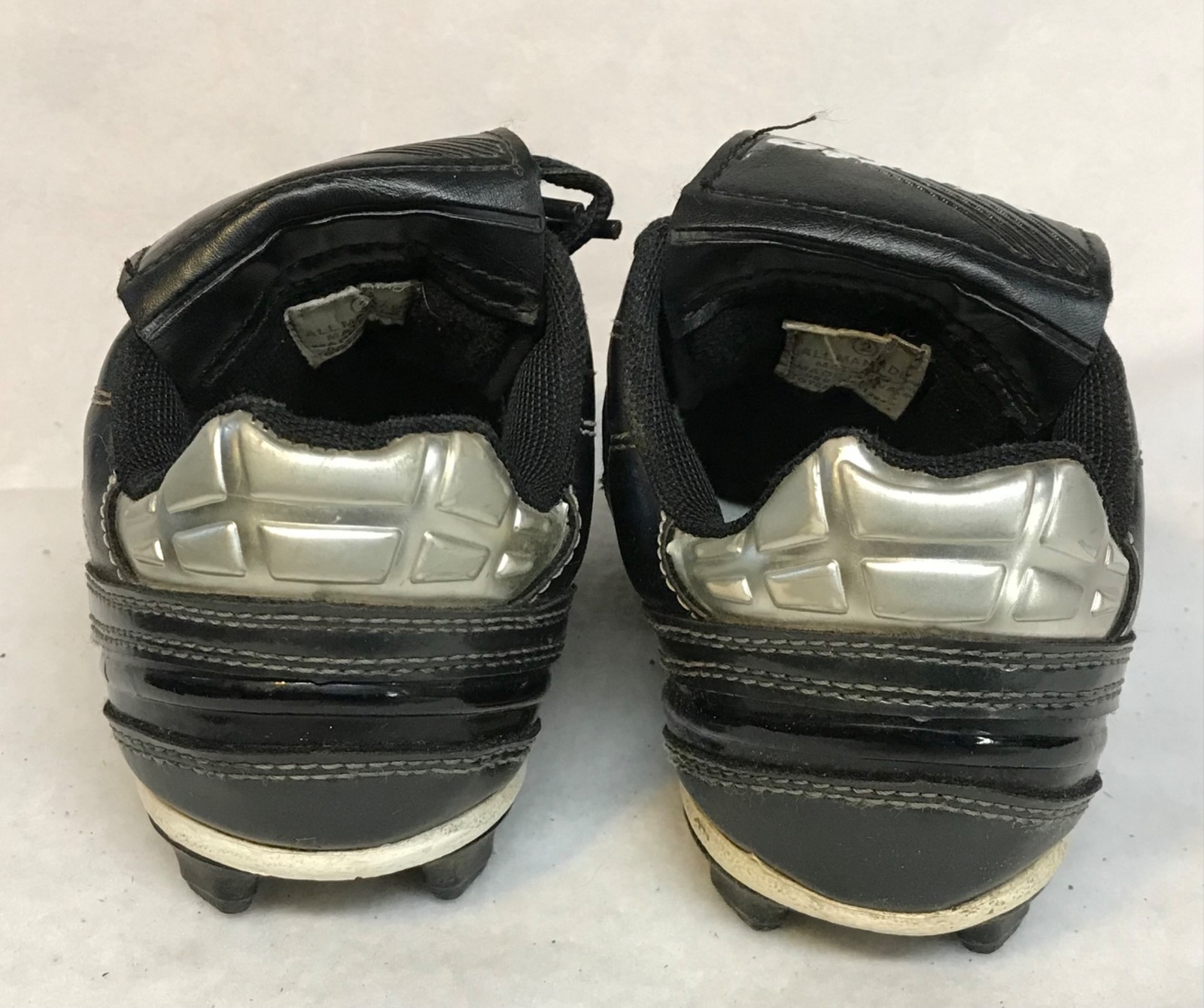 Lotto tacchetti calcio bambini neri e argento stile #088 03 0201 giovani taglia 2