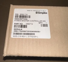 SIMPLEX 8566-719 4100ES Master Controller BD New Factory Sealed 0566719