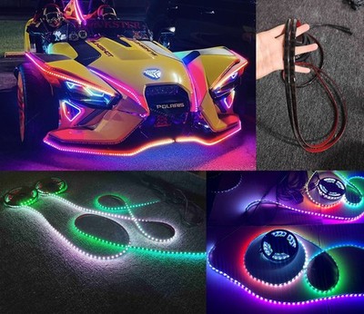 Tinted 14PCS 4FT Black Out PCB CHASING Light Strips for Slingshot Lighting KIT