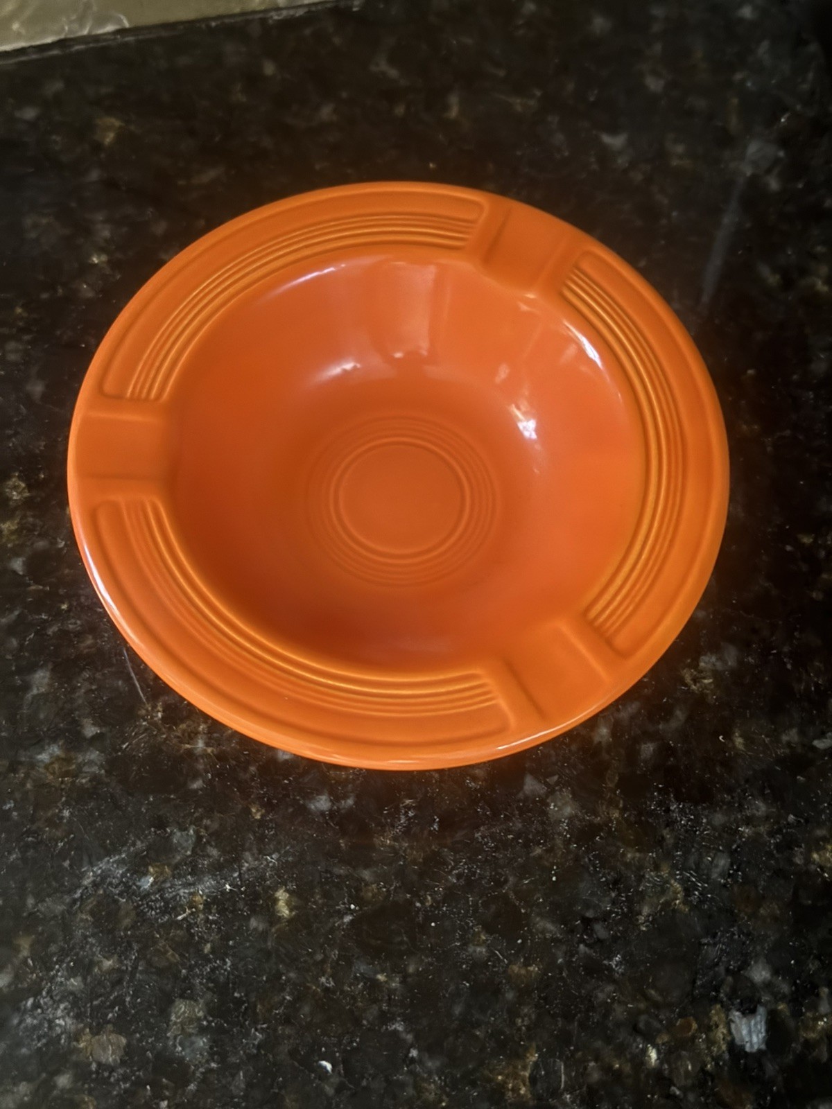 Fiestaware ashtray in original red glaze