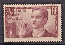 TIMBRE 1938 FRANCE YVERT N° 418-N*.  TB-VOIR SCAN R/V-