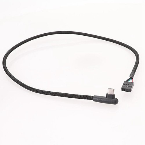2Pcs USB 9Pin to Type C Cable for Computer Motherboard Shielding Mesh Line7818 - Afbeelding 4 van 7