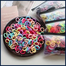 100pcs 2CM Kids Elastic Hair Bands Girls Gum Scrunchie Rubber Band for Children