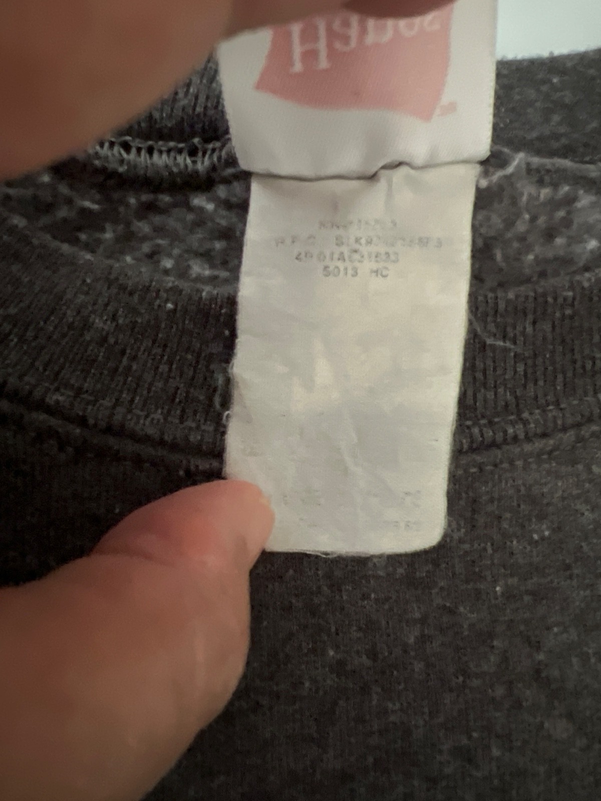 Handmade Patchwork Design On Hanes Gray Sweatshir… - image 8