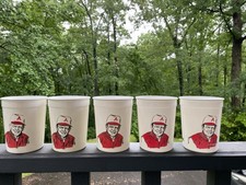 5 Vintage Bear Bryant University Of Alabama 16oz Stadium Cups Hardee’s