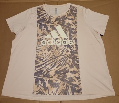Adidas Women's Multi Sport Animal Print Graphic T-Shirt Sz. 2X