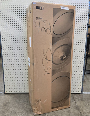 KEF R5 Meta Floor-standing Speaker(Each) - Gloss White (Open box) a#2239