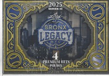 2025 LEAF BRONX LEGACY NYC SERIES 3 BASEBALL FACTORY SEALED HOBBY BOX