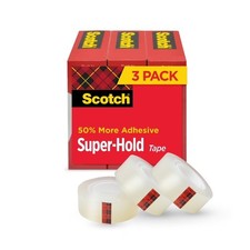 Super Strong Clear Adhesive Tape 3/4 Inch x 800 Inches Roll Heavy Duty Pack of 3