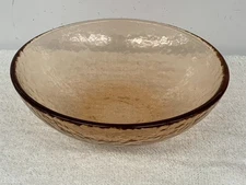 FIRE AND LIGHT GLASS  --  CITRUS SOUP BOWL