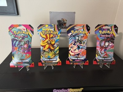 Pokemon Chaos Rising Sleeved Booster Pack Art Set 4 Packs