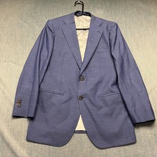 SUITSUPPLY Lazio Brescia Men Suit Size 50 40R Blue Slim Vitale Barberis Canonico