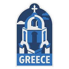  Greece Sticker - Weatherproof Vinyl Souvenir Decal 