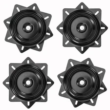 MANCHAP 4 PCS 6 Inch Bar Stool Swivel Plate Replacement, Ball Bearing Seat Sw...