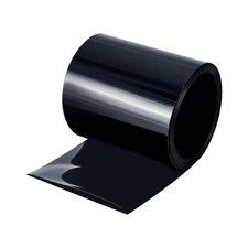 PVC Heat Shrink Tubing Battery Wrap 100mm Flat Width Cable Sleeve 16ft Black