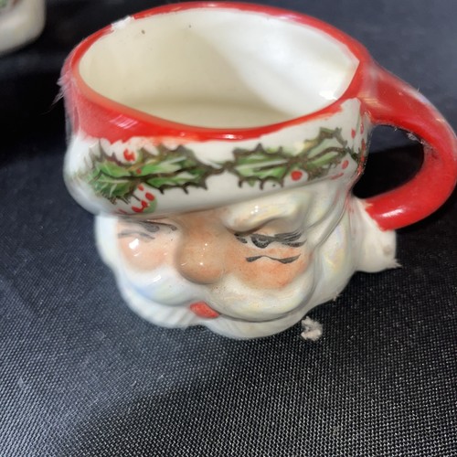 Weihnachten Konvolut Vintage Keramik Studio 1955 zwinkernder Weihnachtsmann Krug Tassen - Bild 15 von 22