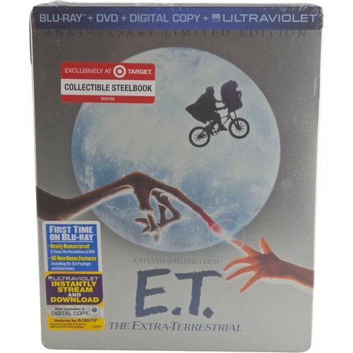 E.T THE Alien Blu-Ray+DVD+Digital HD Steelbook Edition Limited Free - Picture 2 of 9