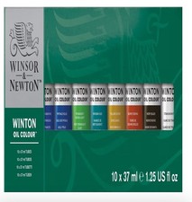 Winsor  Newton Winton Oil Colour Paint Starter Set, Ten 37ml Tubes