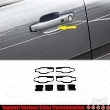 For Ford Ranger 2023-2024 Bright Black Exterior Side Door Bowl Cover Trim 8PCS