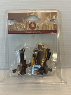 Lemax Christmas Village Town Wooden Mooring 14646 Dock Enchanted Forest 2002