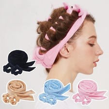 Heatless Curling Rod Headband Overnight Hair Curlers No Heat Lazy Curls Sleep