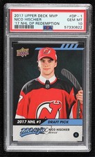 2017-18 Upper Deck MVP NHL Draft Pick #1 Nico Hischier #DP-1 PSA 10 GEM MT 0c3