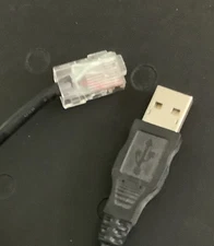 PC Ethernet, PC USB to Modem Data, Y-splitter 6ft CAT.5e 30V E52534